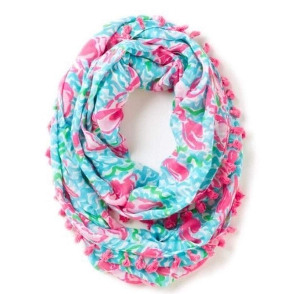 Lilly Pulitzer Riley Infinity Loop Tassel Scarf